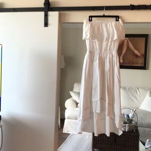 White ruffle dress
